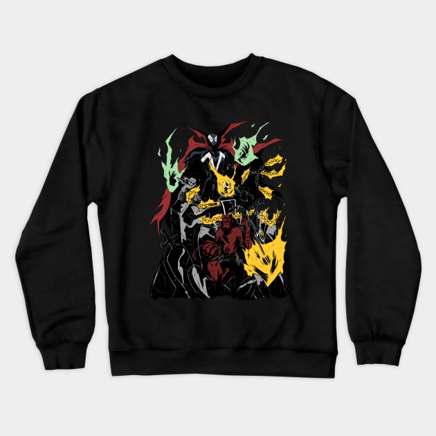 Team Hell 2nd ver. Crewneck Sweatshirt by BRed_BT